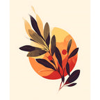 Abendsonne über Blättern- Diamond Painting