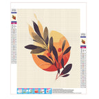 Abendsonne über Blättern- Diamond Painting