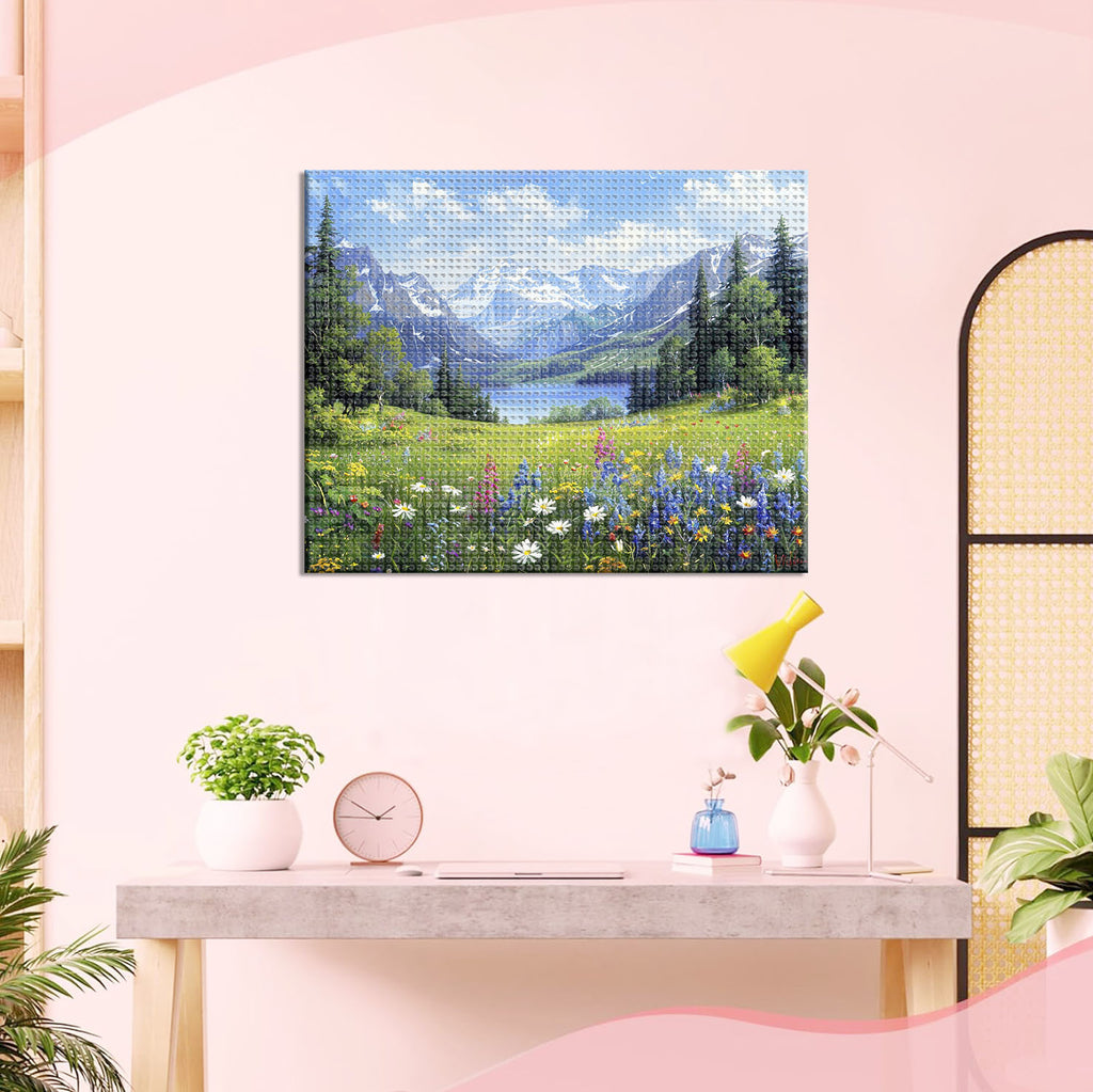 Alpenblumenparadies - Diamond Painting