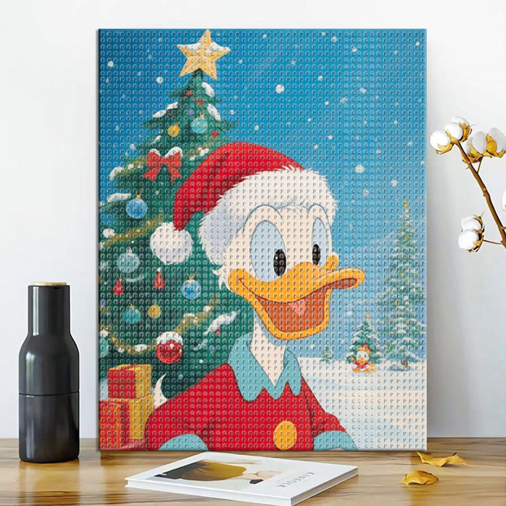 Blauäugiger Donald - Diamond Painting