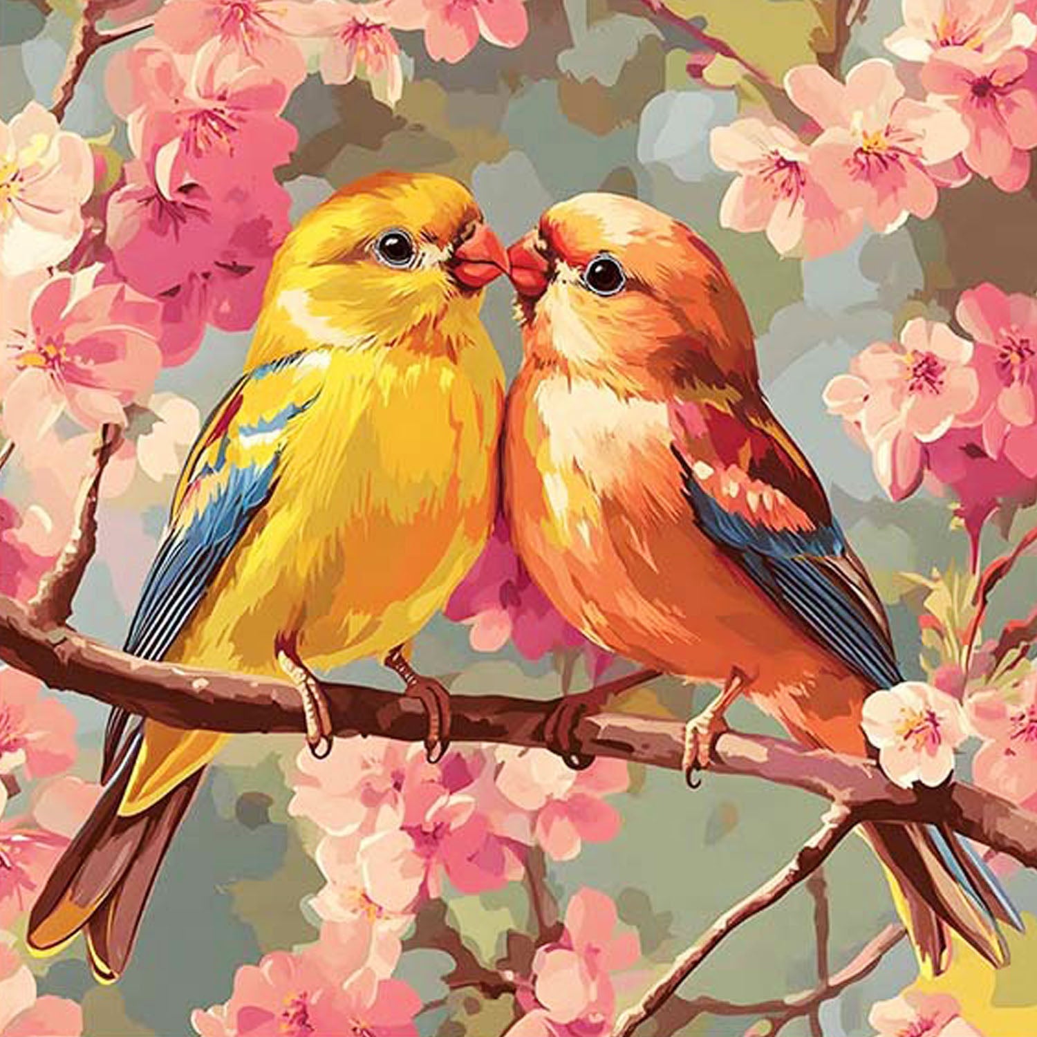 Blühende Liebe  - Diamond Painting