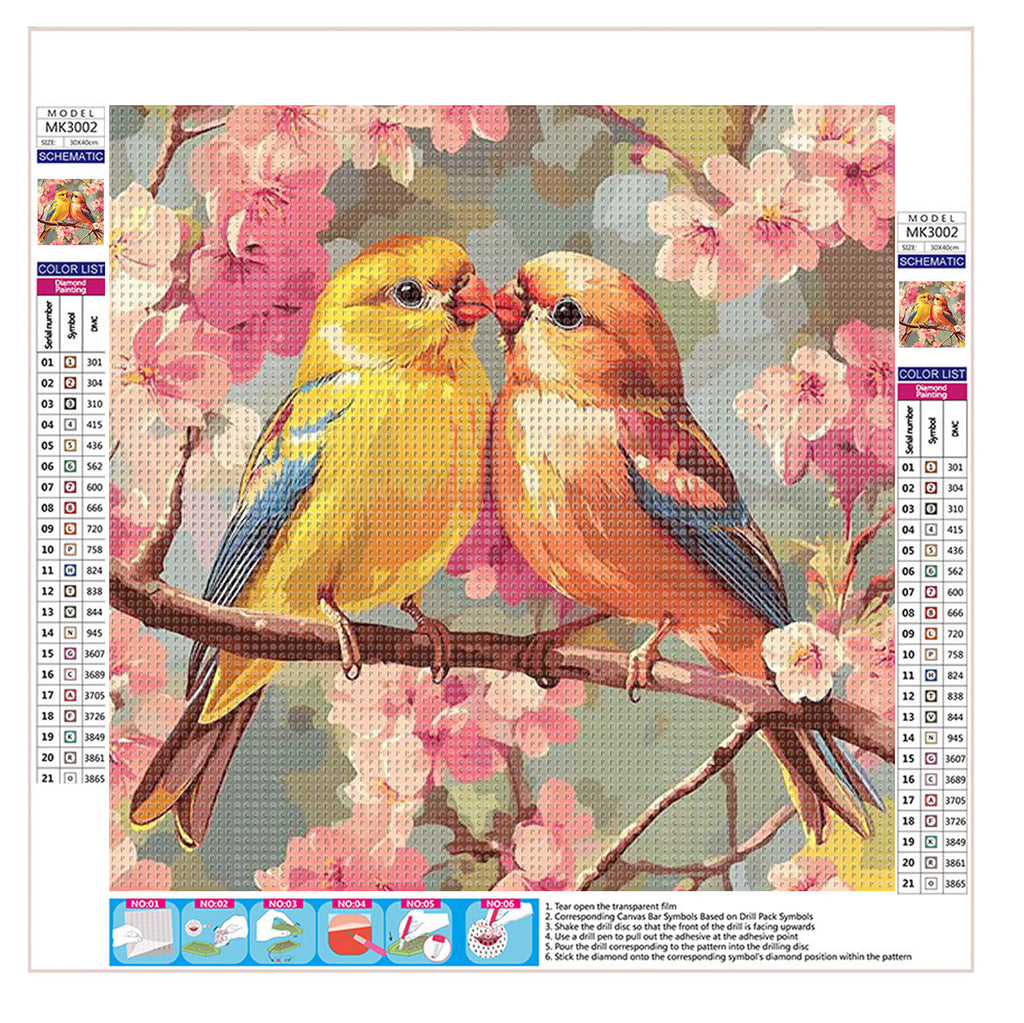 Blühende Liebe  - Diamond Painting