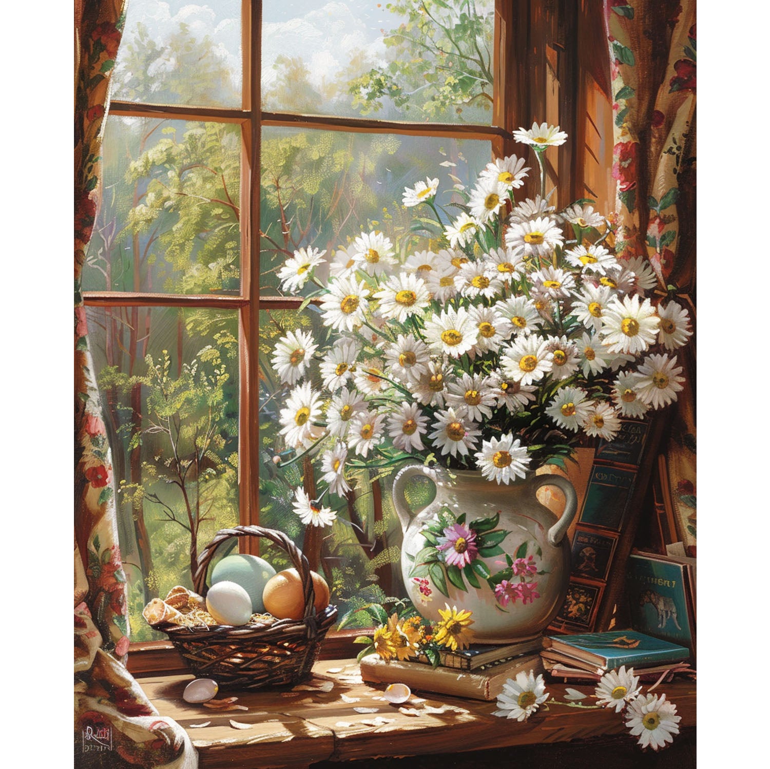 Blumen im Sonnenlicht - Diamond Painting