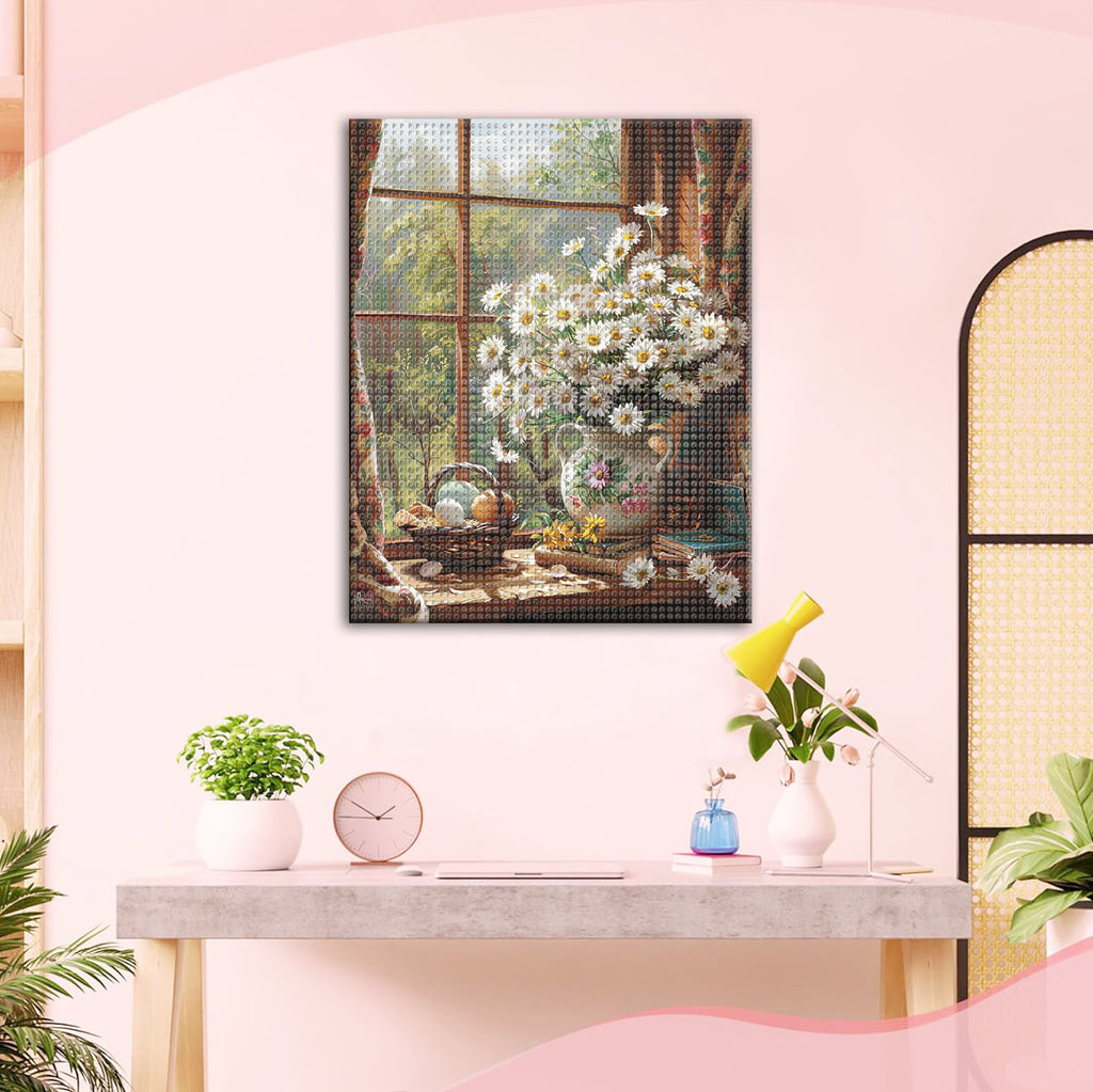 Blumen im Sonnenlicht - Diamond Painting