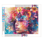 Blütenkrone der Schönheit - Diamond Painting