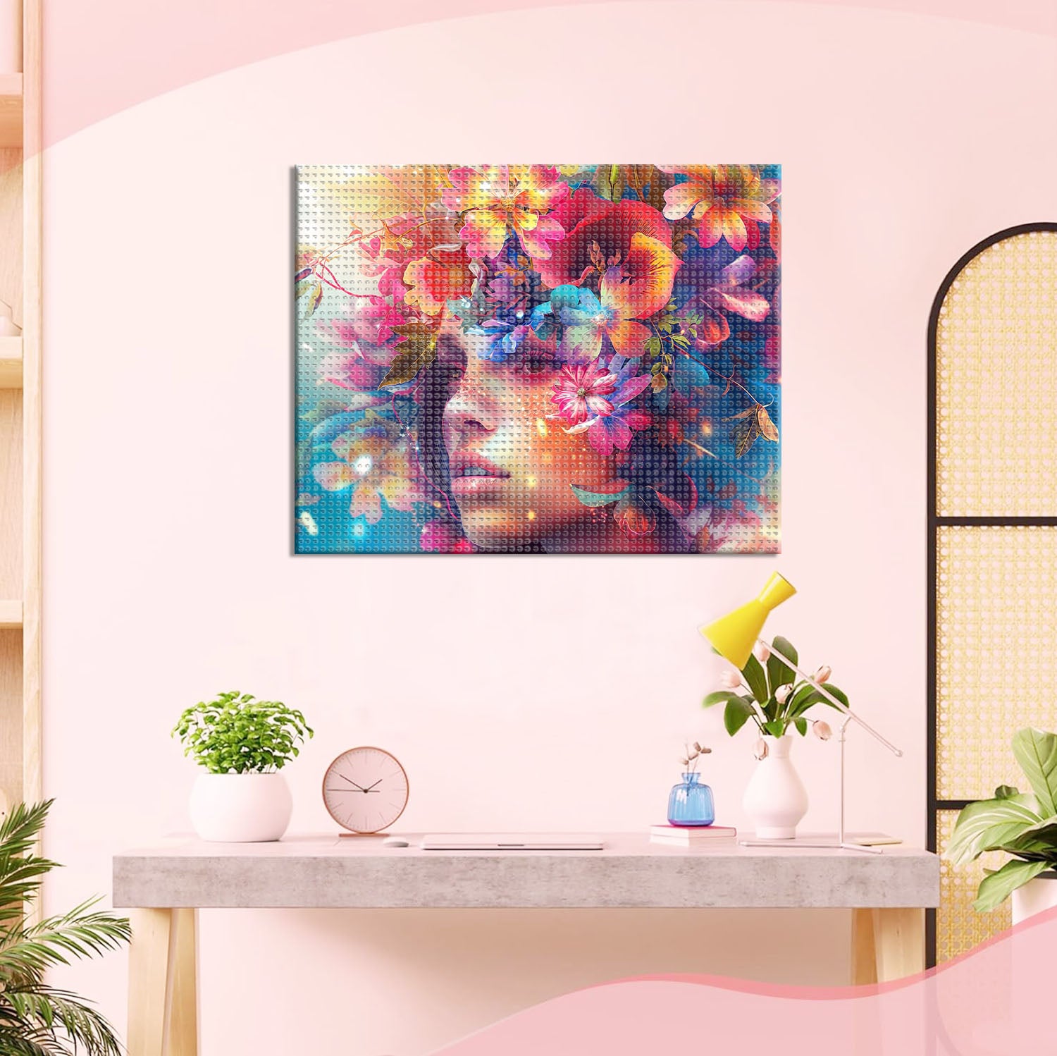 Blütenkrone der Schönheit - Diamond Painting