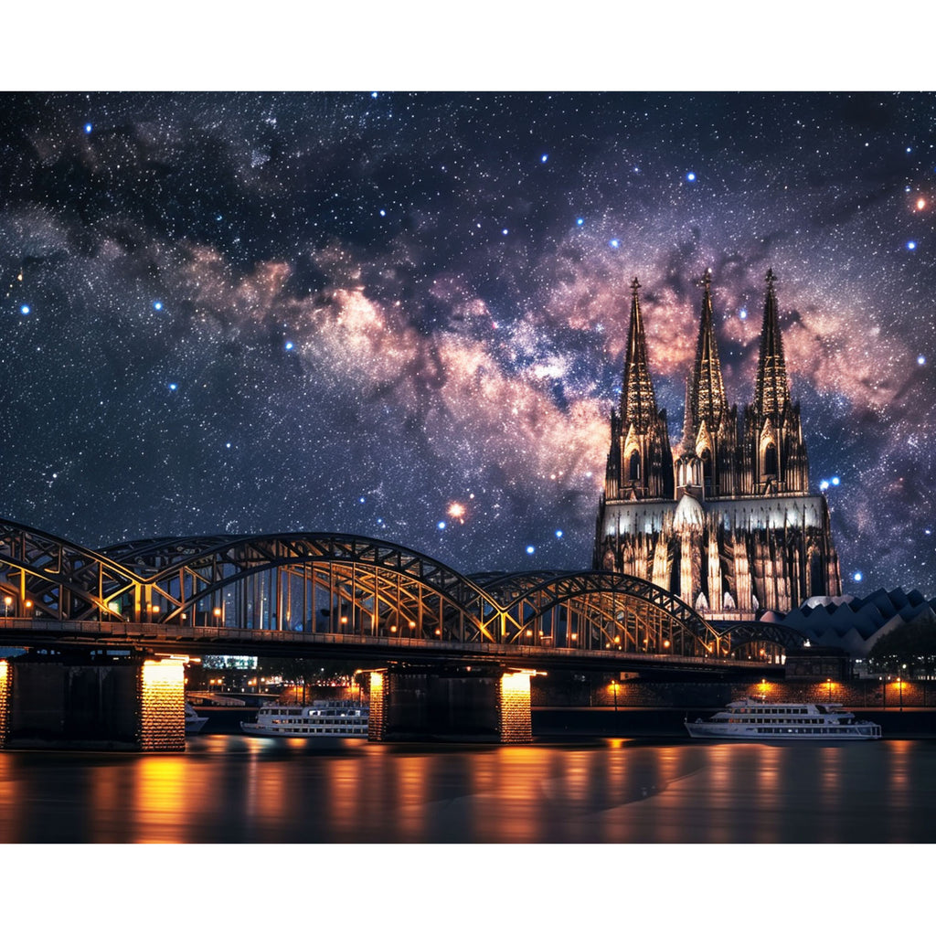 Brücke über den Rhein - Diamond Painting