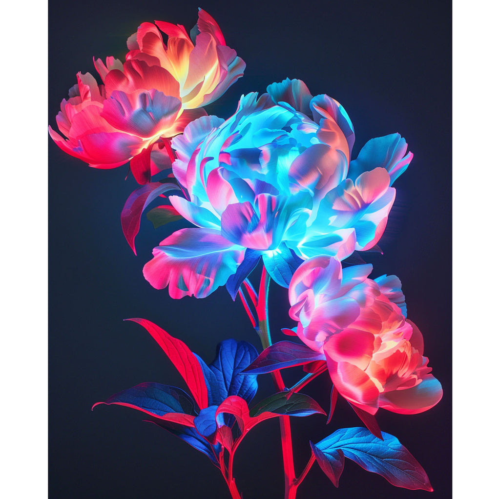 Bunte Blüten - Tanz - Diamond Painting