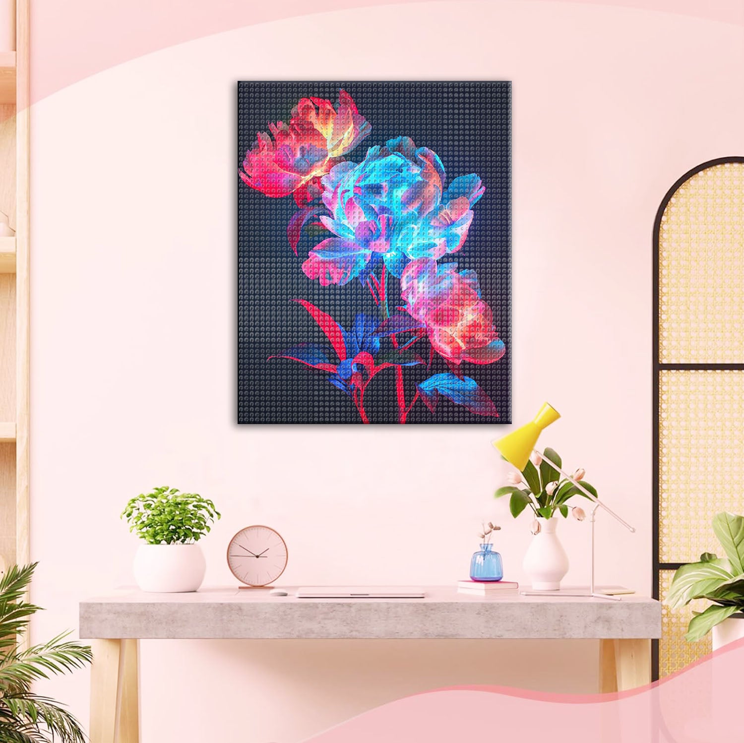 Bunte Blüten - Tanz - Diamond Painting