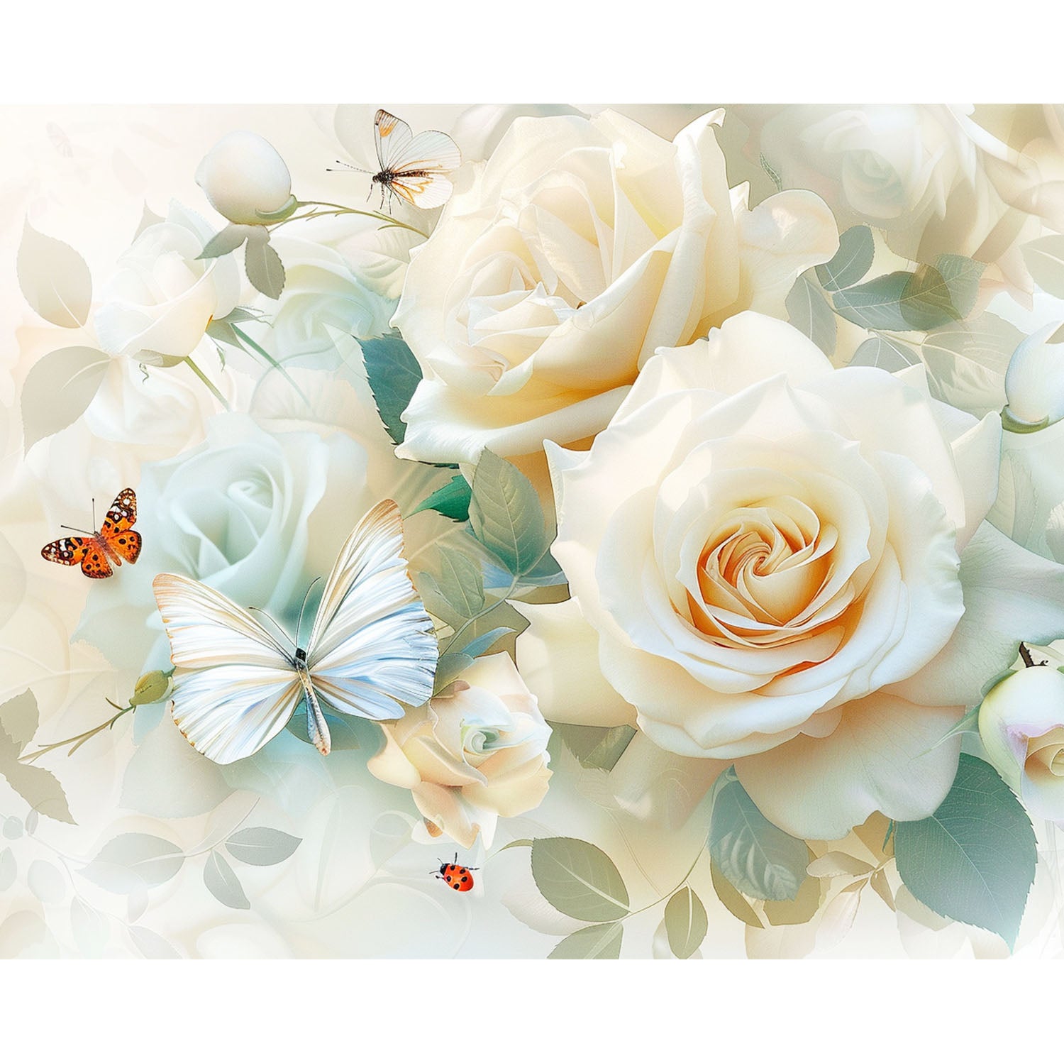 Bunte Blütenwelt - Diamond Painting