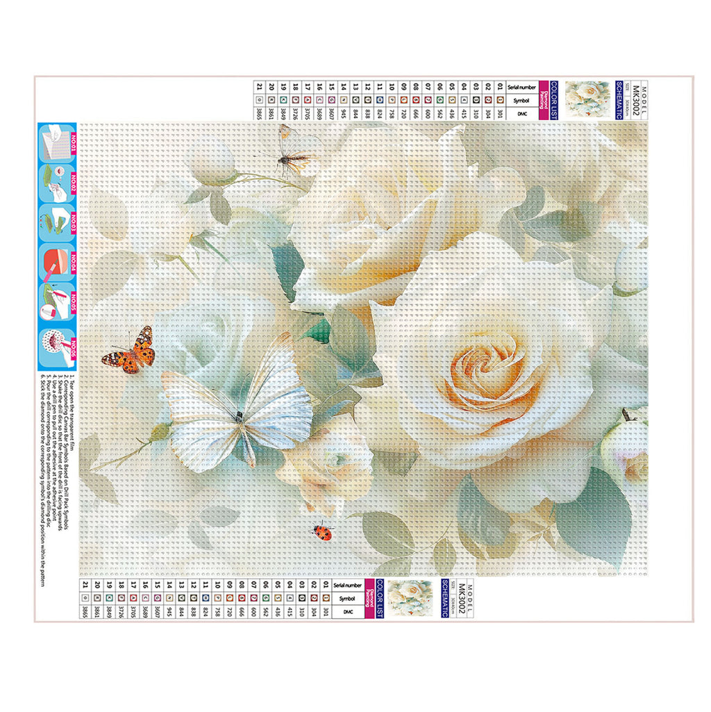 Bunte Blütenwelt - Diamond Painting