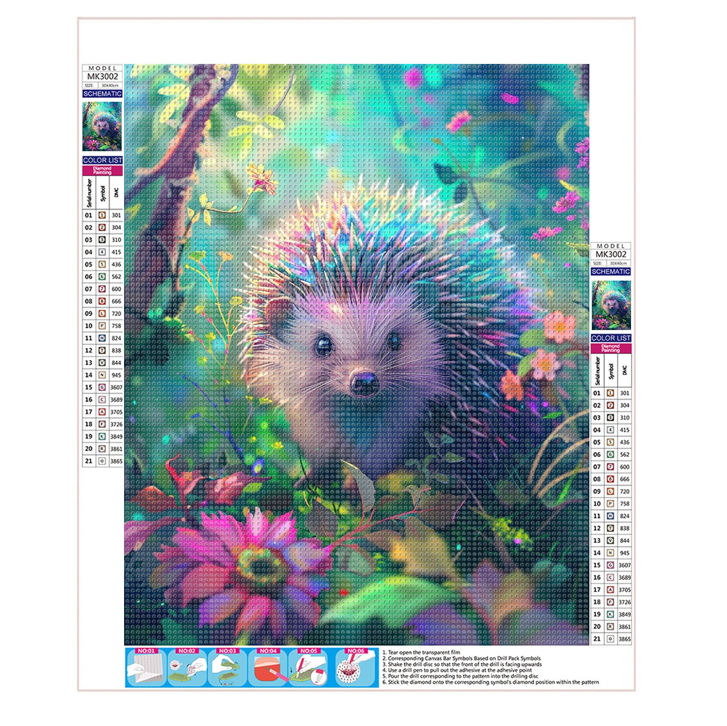 Bunter Dornigel - Traum - Diamond Painting