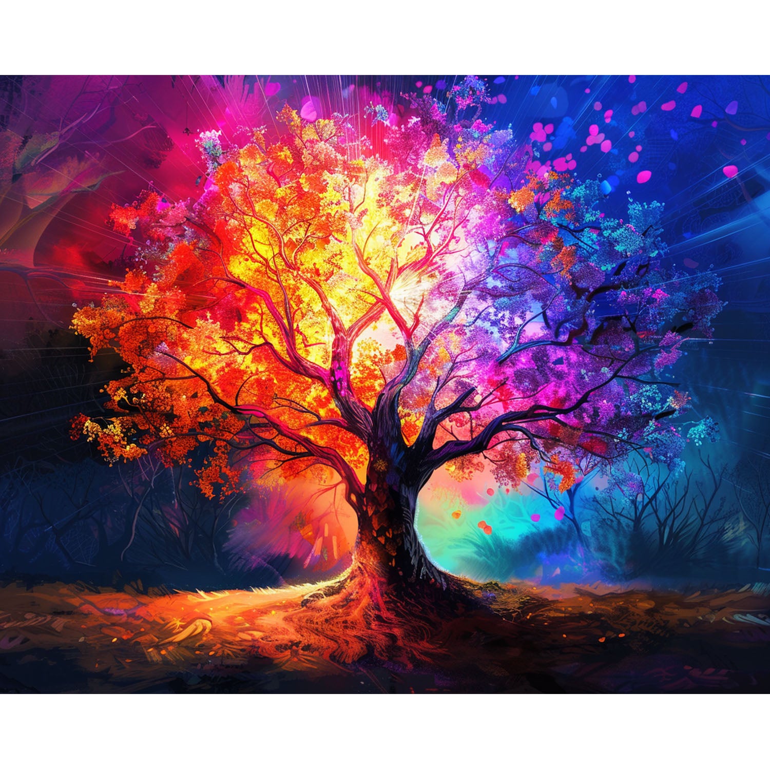 Buntes Waldwunder - Diamond Painting