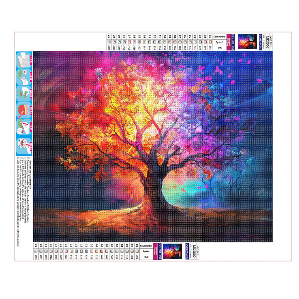 Buntes Waldwunder - Diamond Painting