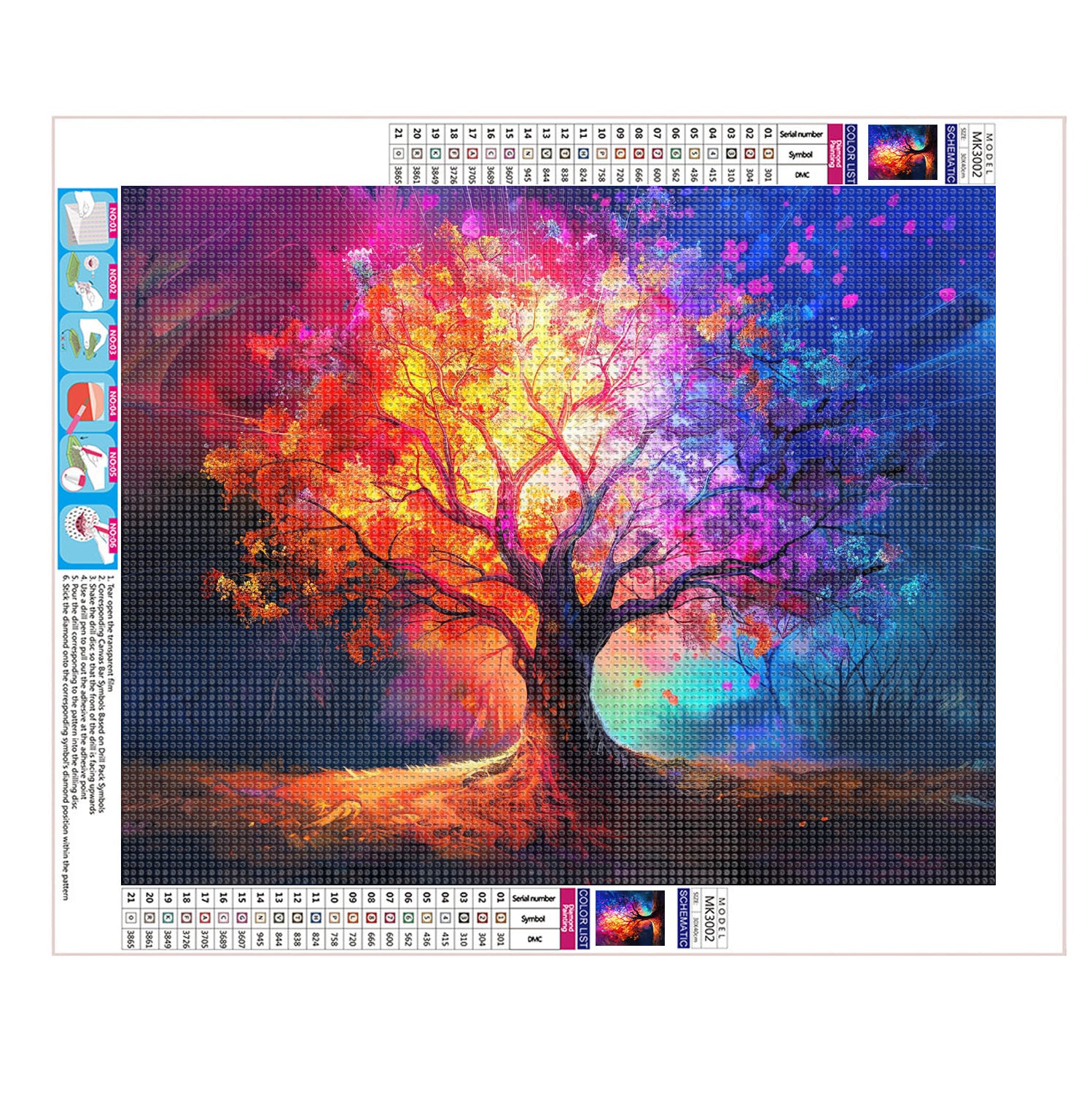 Buntes Waldwunder - Diamond Painting