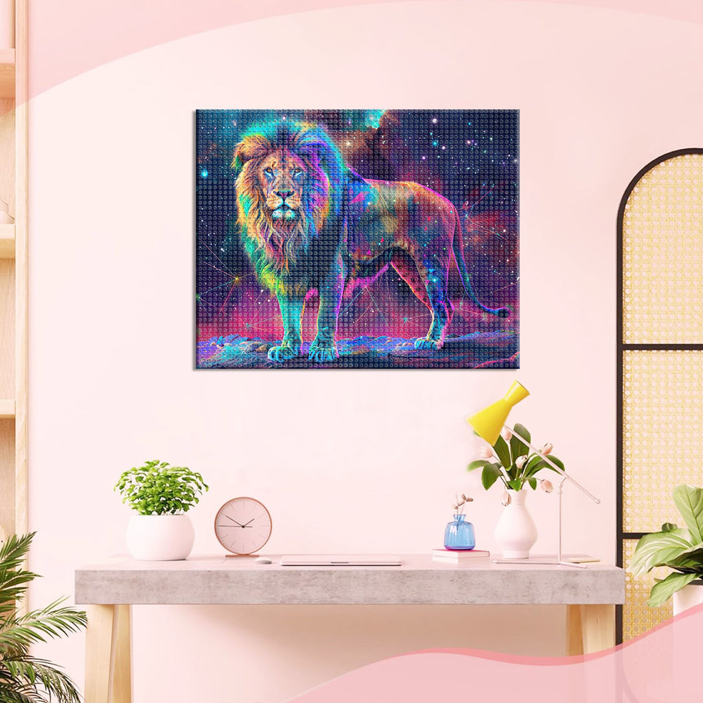 Cosmischer Löwenherr - Diamond Painting