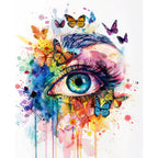 Der Augenschmetterlingstraum - Diamond Painting