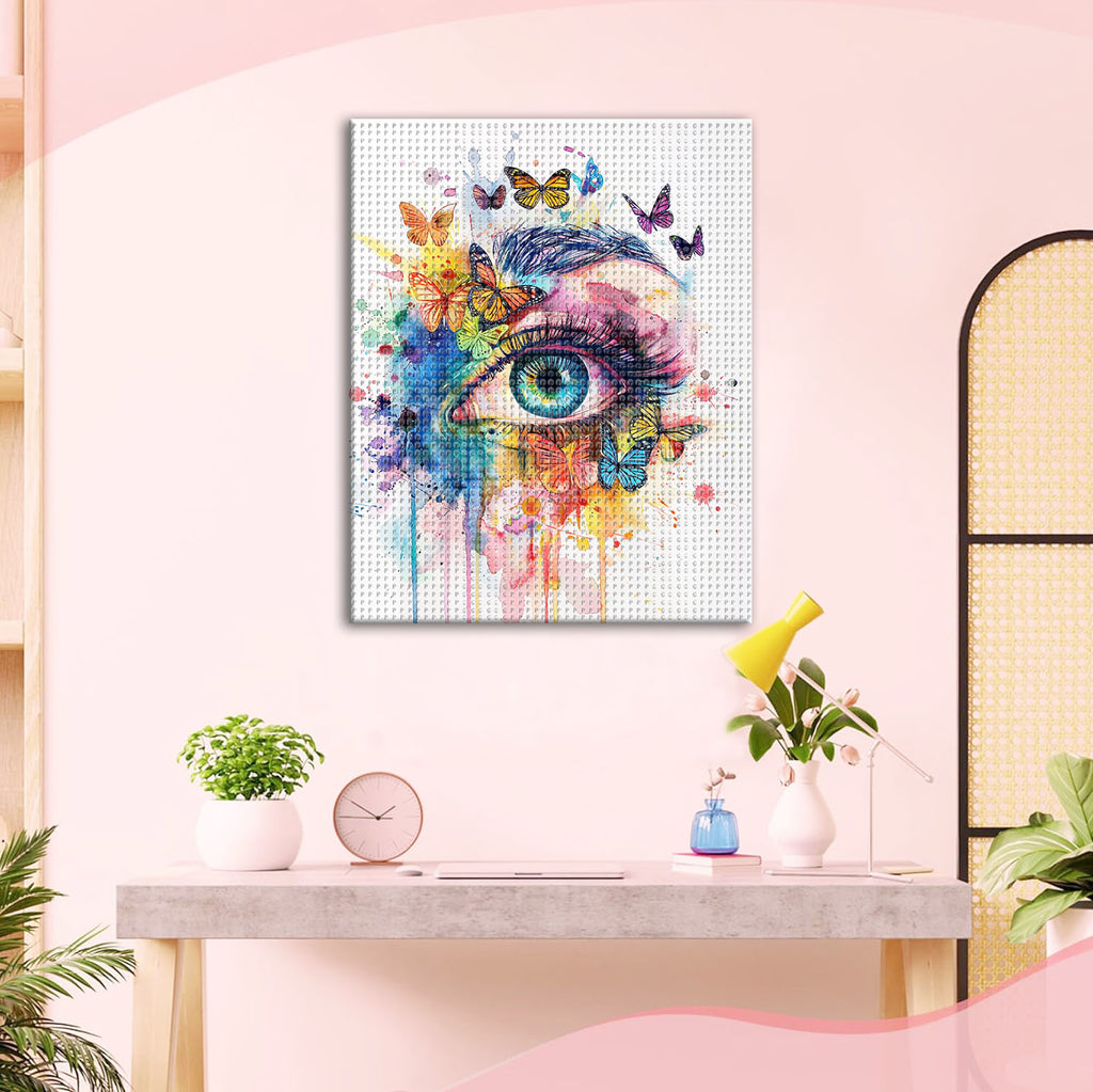 Der Augenschmetterlingstraum - Diamond Painting