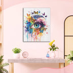 Der Augenschmetterlingstraum - Diamond Painting