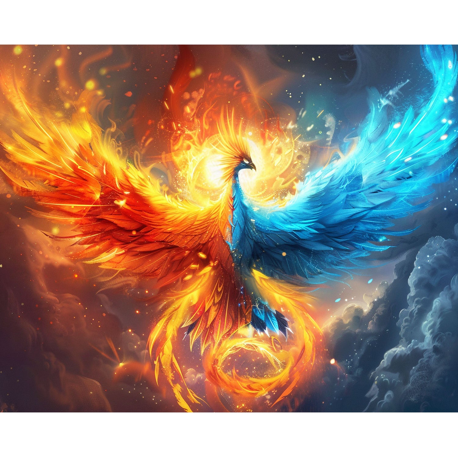 Der Tanz der Phönix - Flügel - Diamond Painting