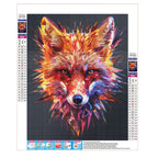 Der geometrische Fuchs - Diamond Painting