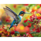 Der glänzende Pfau - Diamond Painting