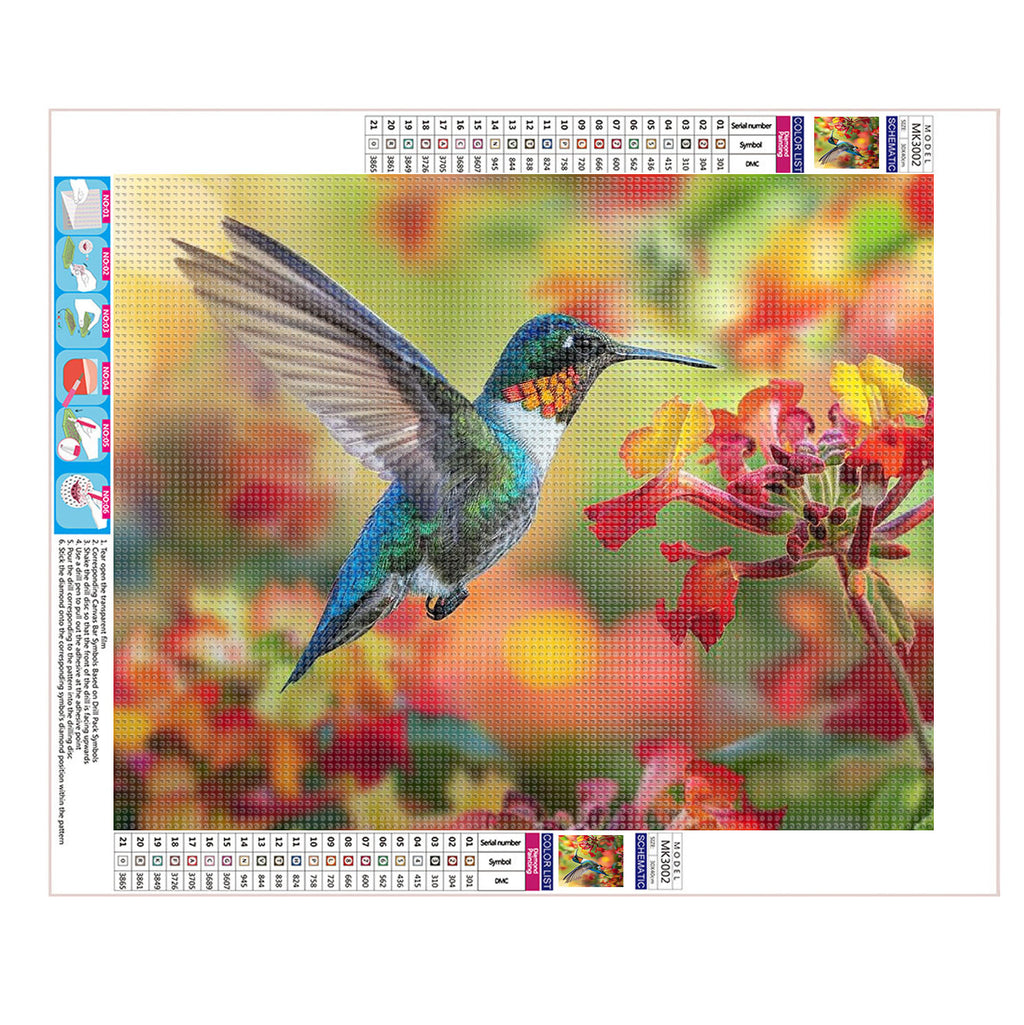 Der glänzende Pfau - Diamond Painting