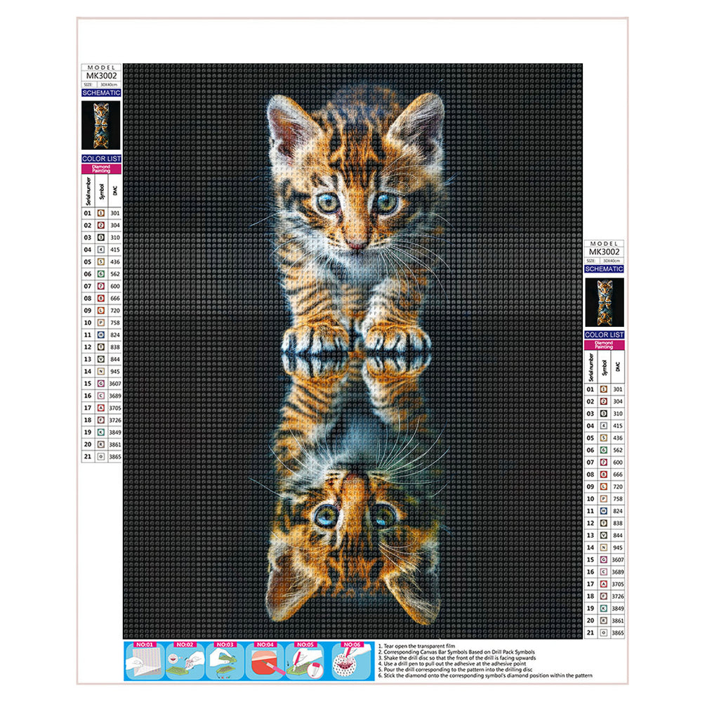 Die niedliche Spiegelung - Diamond Painting