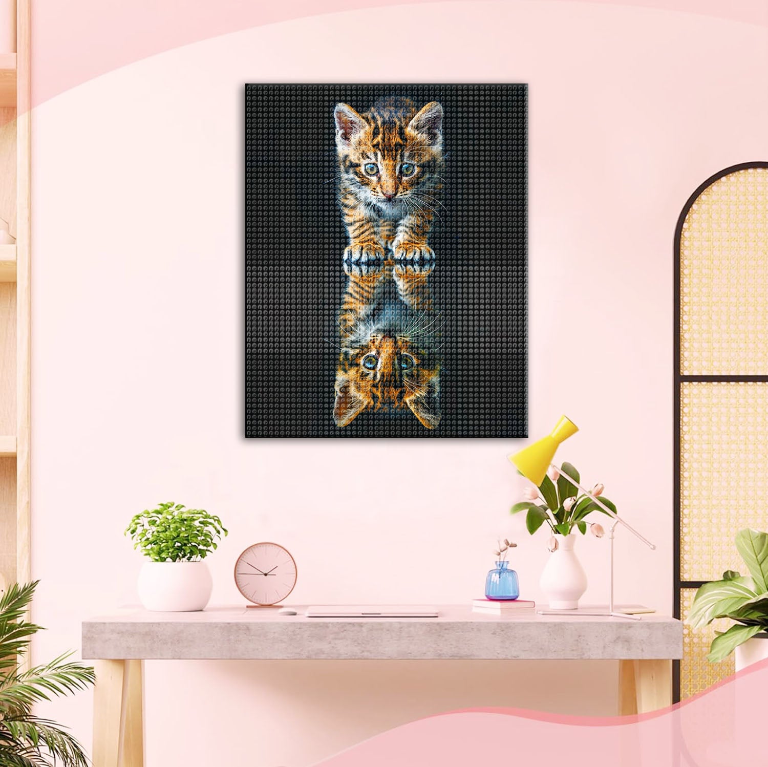 Die niedliche Spiegelung - Diamond Painting