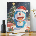 Doraemons Weihnachtsgruß - Diamond Painting
