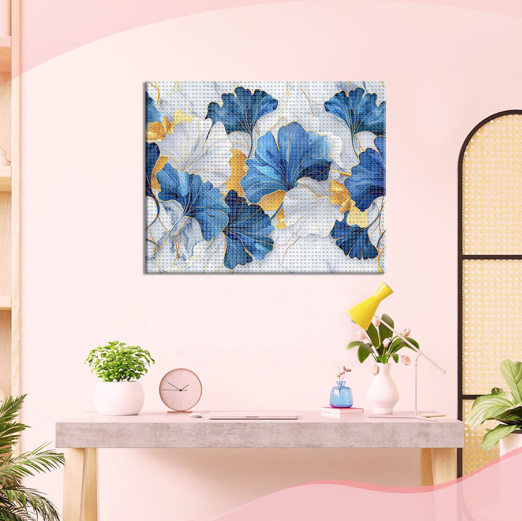 Elegante Blattgoldmuster - Diamond Painting