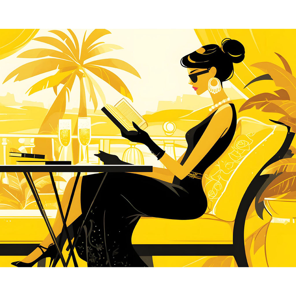 Elegante Stunden im Garten - Diamond Painting