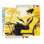 Elegante Stunden im Garten - Diamond Painting