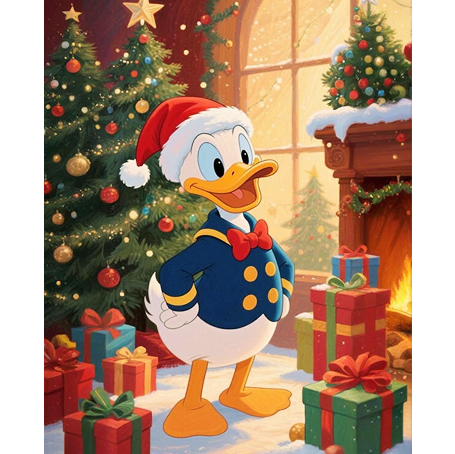 Eleganter Donald - Diamond Painting