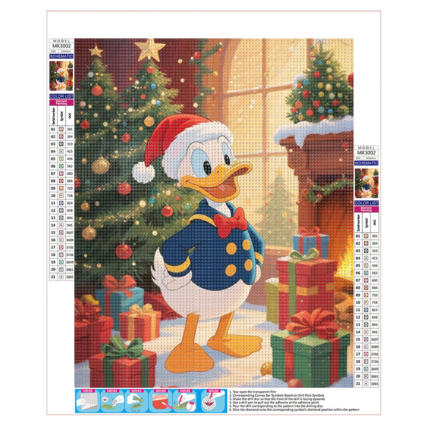 Eleganter Donald - Diamond Painting