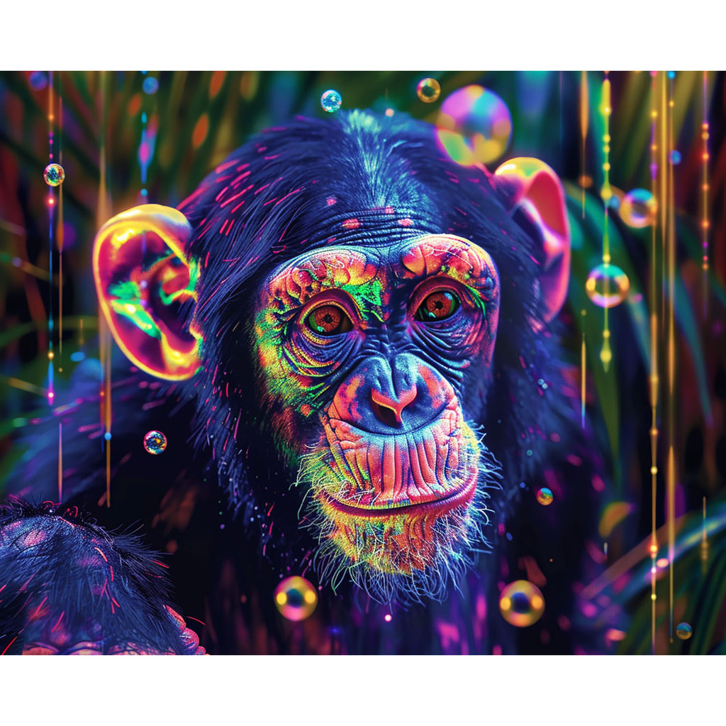 Farbenfroher Affenwald - Diamond Painting