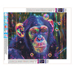 Farbenfroher Affenwald - Diamond Painting