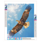 Flügelschlag des Adlers am Himmel - Diamond Painting