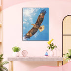 Flügelschlag des Adlers am Himmel - Diamond Painting