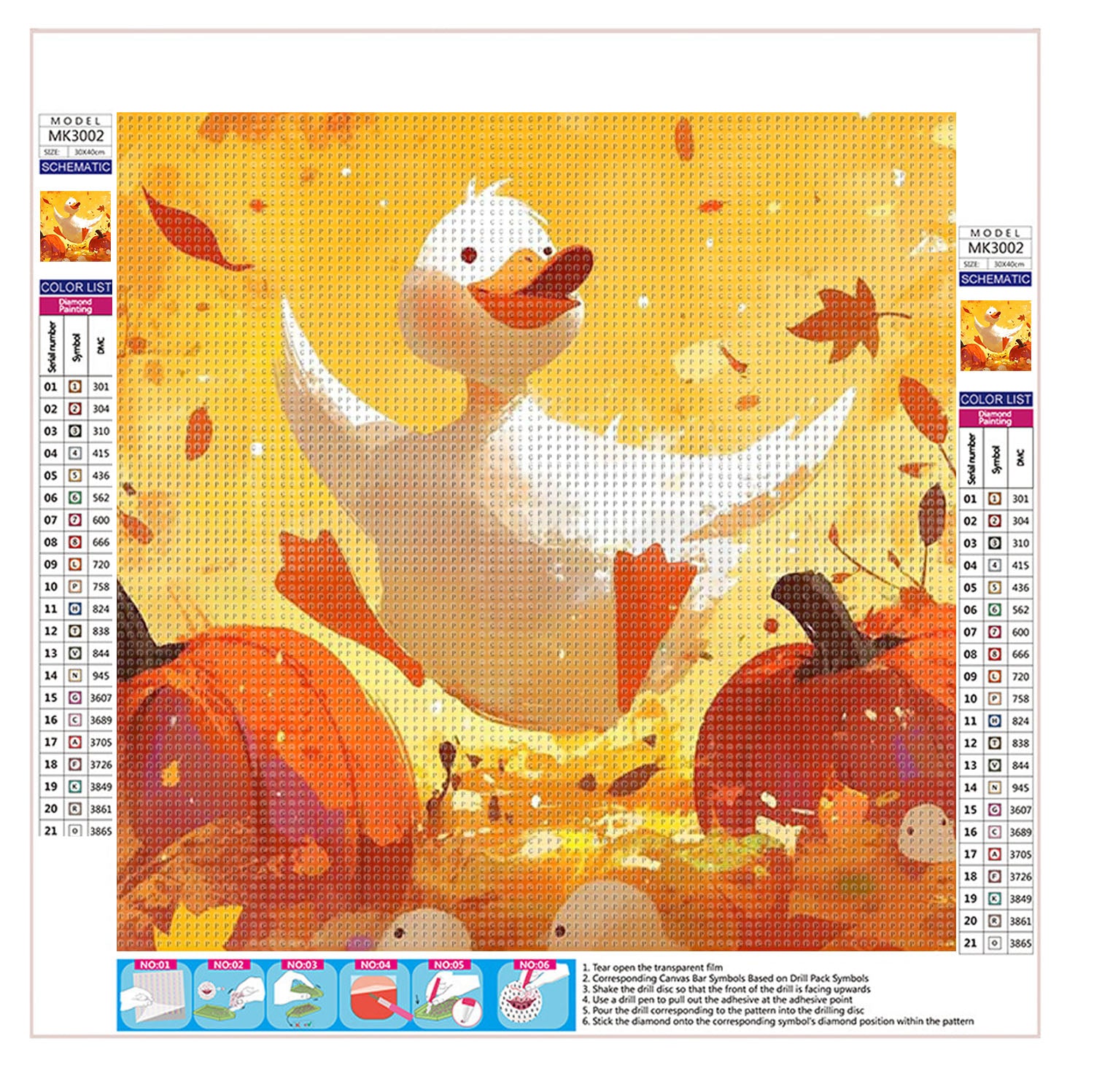 Fröhliche Ente - Diamond Painting