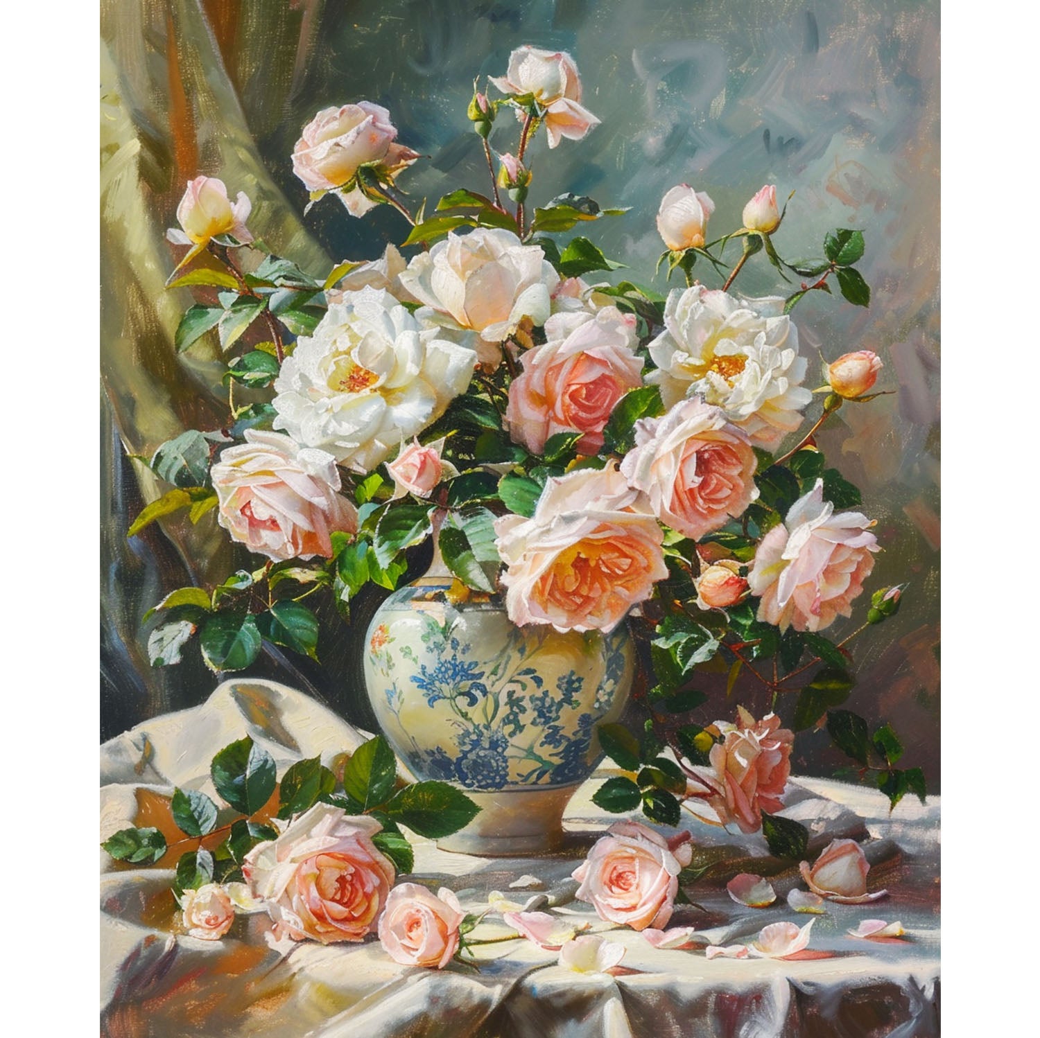 Frühling in der Vase - Diamond Painting