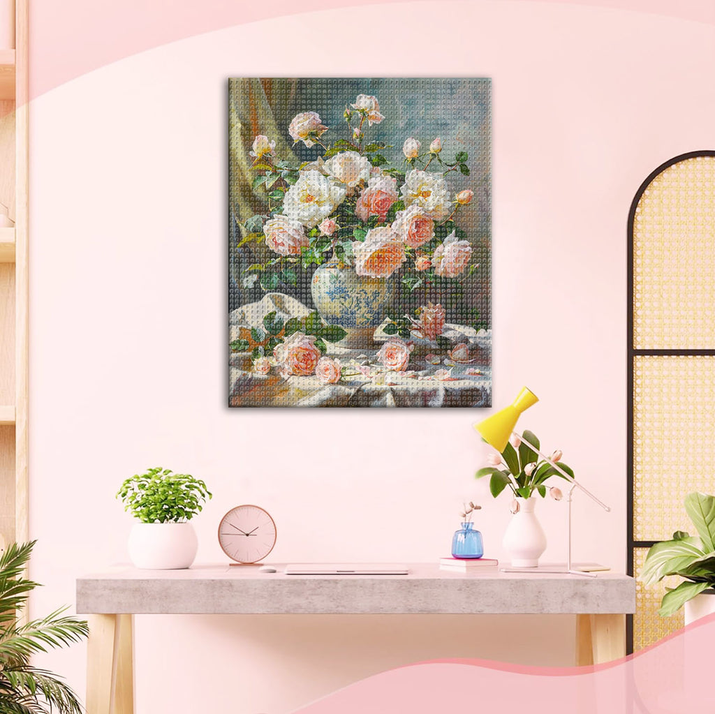 Frühling in der Vase - Diamond Painting