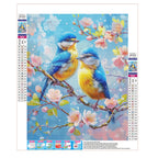 Frühlingspaar in Blüten - Diamond Painting