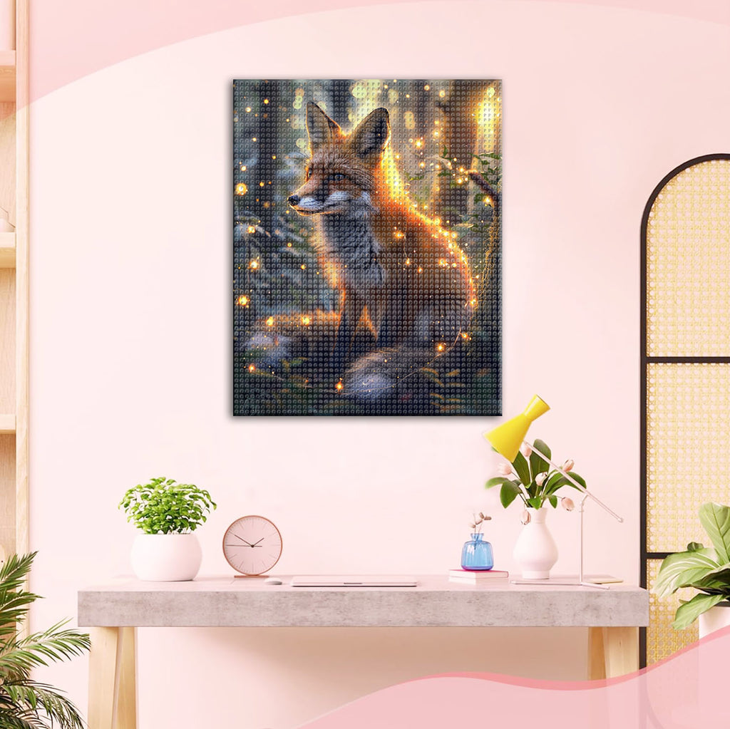 Fuchs unter Sternenlicht - Diamond Painting
