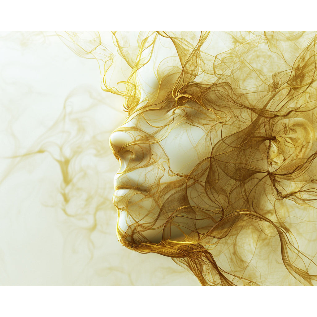 Geheimnisvolle Goldgesicht - Diamond Painting