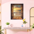 Geöffnete Tür zur Inselwelt - Diamond Painting