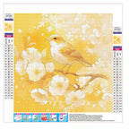 Goldener Singvogel - Diamond Painting