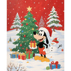 Goofy mit Geschenken - Diamond Painting