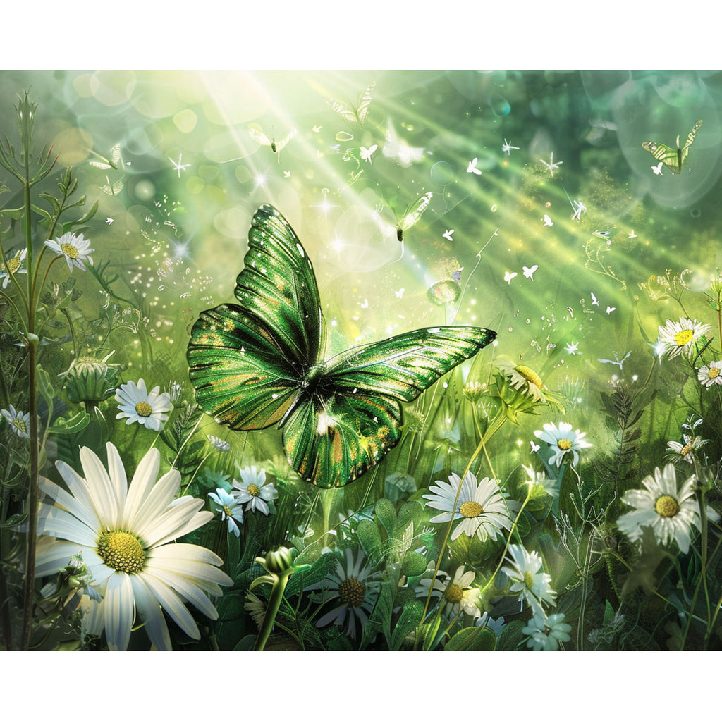 Grüner Traum - Diamond Painting