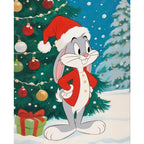 Hase im Schnee - Diamond Painting